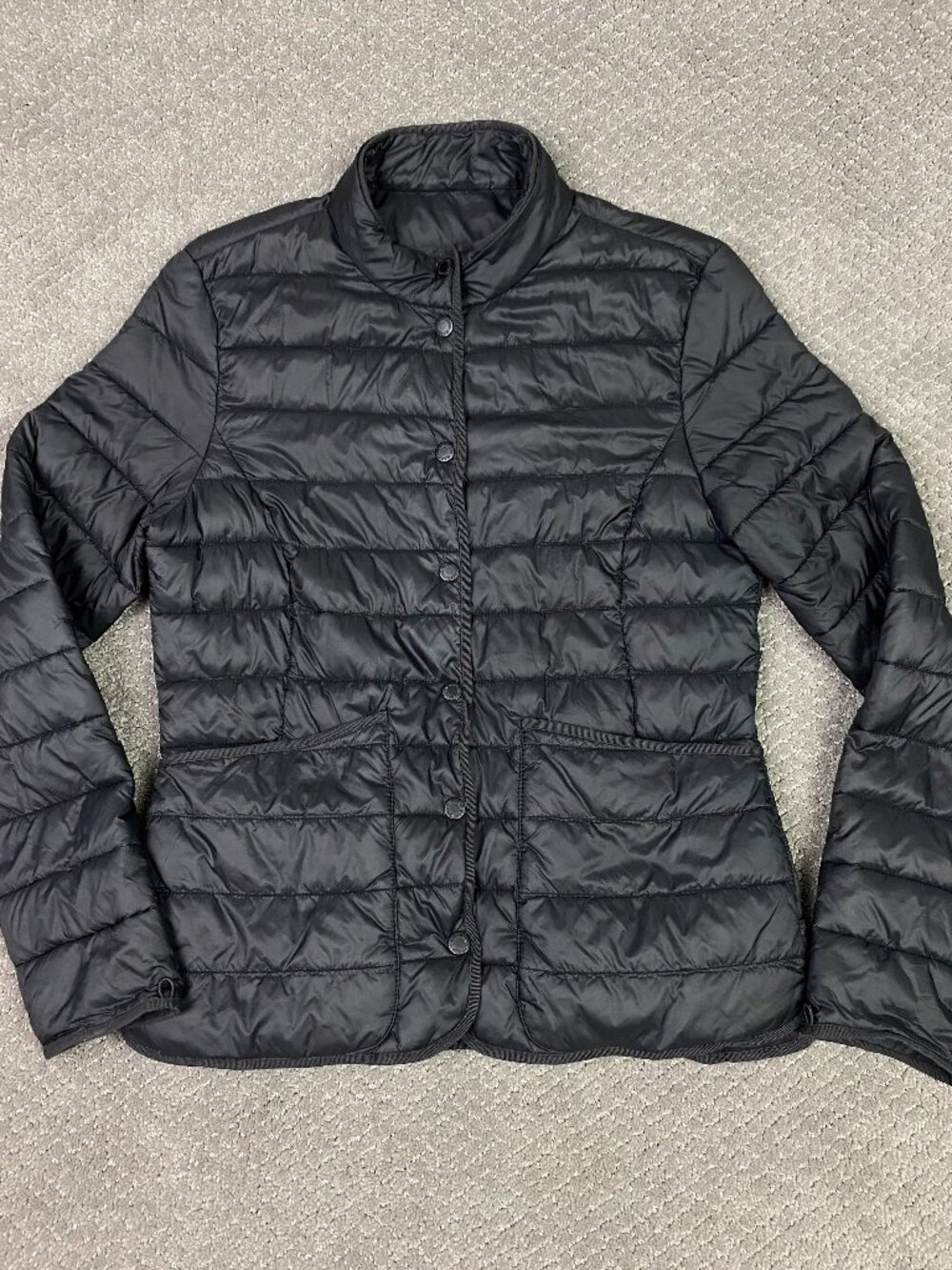 Barbour Puffer Jacket Womens 6 Black Reel Quilted x Ridley Scott Director's